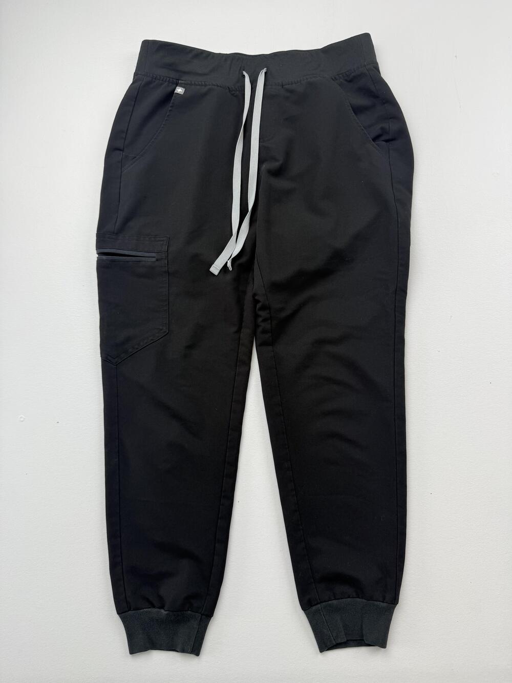 FIGS Pants Womens Small Black Zamora Jogger Scrub Cargo Technical Collection